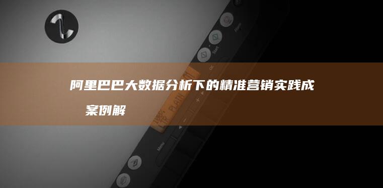 阿里巴巴大数据分析下的精准营销实践成功案例解析